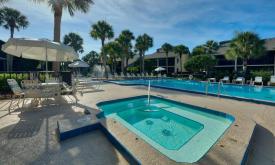 The pool at Ocean Gallery in St. Augustine Beach, Florida