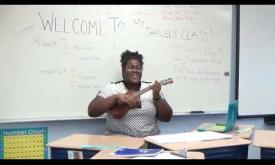 Gabby Samuels performing on of her songs, "Foolish."