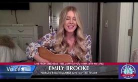 Country singer and songwriter, Emily Brooke, performs her song "Hungry" from her home. 