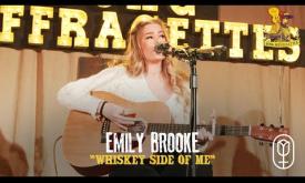 Country singer and songwriter, Emily Brooke, performing "Whiskey Side of Me"