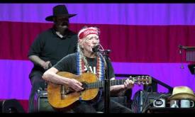 Willie Nelson sings for audiences. 