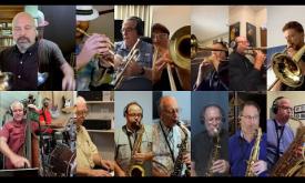 An online performance by TBA Big Band, playing "S'Wonderful"
