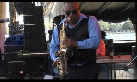 Marcus Click performs at the Jacksonville Jazz Festival