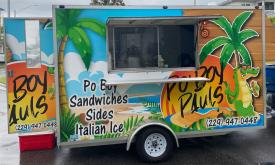 Po’ Boy Paul’s food truck in St. Augustine, FL.