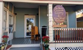 The entry to the Bar Harbor Cheesecake Company, located in Love Cottage in St. Augustine.