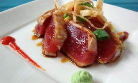 Tasty Five Spiced Tuna at the Blackfly the Restaurant in St. Augustine.