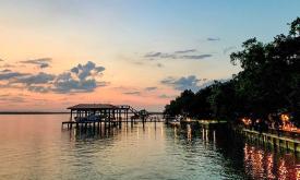 Enjoy the sunset over the Matazas River while dining on some delicious Old Florida cuisine at St. Augustine's Cap's on the Water.