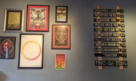 The menu board for brews changes frequently at Dog Rose Brewing Co. in St. Augustine.