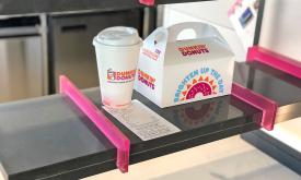 A mobile pickup counter at Dunkin Donuts in St. Augustine, Florida.