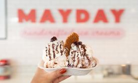 An ice cream feast at Mayday Ice Cream in St. Augustine.