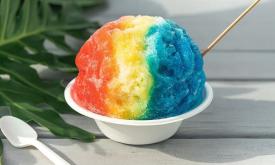 Flavors of the rainbow presented by Mr. Morgan's Shave Ice in St. Augustine.