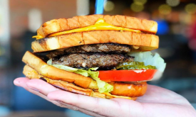 An award-winning burger from M Shack in Ponte Vedra, FL