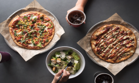 Pizza and Salad at Pieology in Ponte Vedra, Florida 