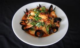 The Purple Olive Bistro presents Seafood Mariana in St. Augustine.