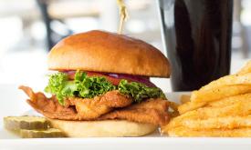 The flounder sandwich at Santiago's Florida Kitchen and Craft Bar, Guy Harvey Resort St. Augustine Beach.