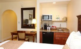 Room amenities at La Fiesta Ocean Inn & Suites