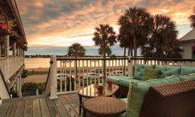 Views from the sun deck at Bayfront Marin House in St. Augustine 
