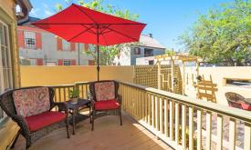 Guests will enjoy relaxing on the balconies available in some rooms at the Agustin Inn.
