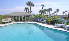 Cool off at the pool or relax in the hot tub at Beachfront Bed and Breakfast 