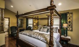 The Emerald Room at the Carriage Way Bed & Breakfast in historic St. Augustine, Florida.