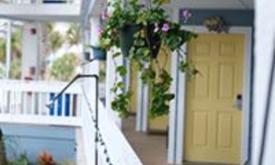 Suite entrances at the Saint Augustine Beach House in St. Augustine, Fl