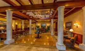 Lobby of sophistication at the Ponte Vedra Inn & Club, North of St. Augustine. 