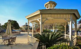 Holiday Inn St. Augustine- World Golf has a large lakefront area with gazebos.