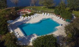 Holiday Inn St. Augustine- World Golf boasts a large outdoor pool and lounge area.