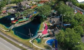Aerial views of the Anastasia Miniature Golf Course in St. Augustine