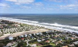 Fly over Vilano and St. Augustine Beach with First City Helicopters