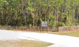 Entrance to Gourd Island trail in St. Johns County