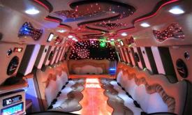 An Escalade limousine available for rent at Party Bus St. Augustine 