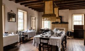 Indoor dining at Ximenez-Fatio House in St. Augustine, Florida
