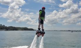 St. Augustine's Extreme Water Adventures offers flyboarding sessions for the whole family.
