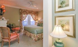 One of the Kenwood Inn's gorgeous guest rooms