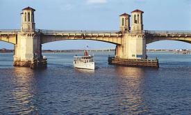 Cruise along the historic bayfront in St. Augustine, FL. 