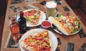Pizza, pasta, subs and salads