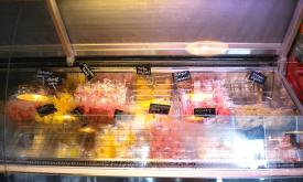 Wild, ever-changing flavors of popsicles at the Hyppo Café, including Strawberry Basil, Key Lime, and the Elvis—peanut butter, banana & honey.