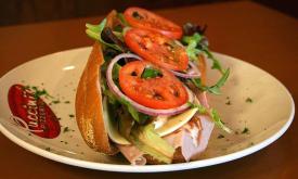 One of the sandwiches available at Puccini's Pizzeria on Vilano Beach in St. Augustine.