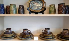 Pottery for the home and the heart, made by Ken Jensen and available at Jensen Pottery in St. Augustine.