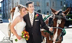 The Cedar House Inn makes each wedding perfect, including a horse and carriage ride for the hopeless romantics.