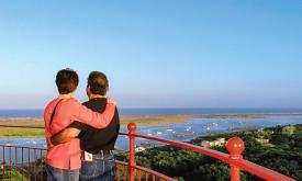 Take a scenic photo at the top of the St. Augustine Lighthouse to preserve the memory of your visit.