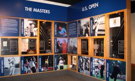 The Major Moments Exhibit at the World Golf Hall of Fame.