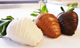 Chocolate covered strawberries from Peterbrooke Chocolatier – St. Augustine.