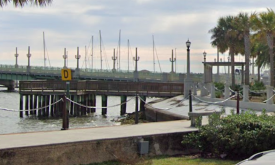 Fishing Pier at Rose of Sharon Park in downtown St. Augustine, Florida