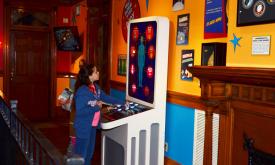 One of the interactive exhibits at the Space Oddities Gallery at St. Augustine's Ripley's Believe It Or Not! Museum.