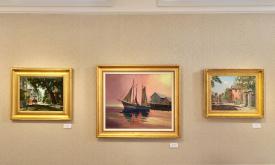 Works in the Fritz Gallery at the St. Augustine Art Association.