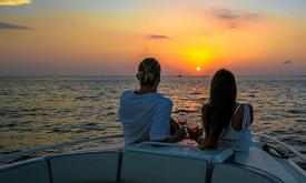 Sunset on the Matanzas is more enjoyable when aboard a boat from Summer Breeze Boat Rentals in St. Augustine.