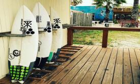 Used boards for sale at Surf Station II on Crescent Beach in St. Augustine, FL