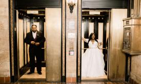 Fun first look photos with the Bride and Groom 